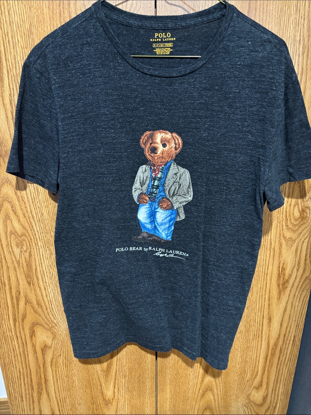Polo by Ralph Lauren Dark Heather Bear Graphic Tee